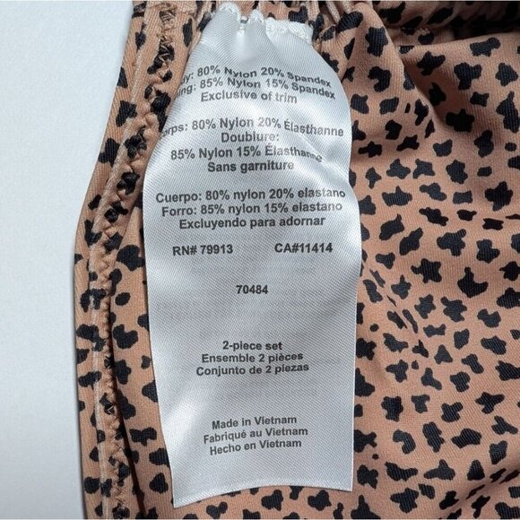 A Pea in the Pod Bikini Animal Print Maternity Swimwear Convertible NWT Medium - Picture 7 of 14